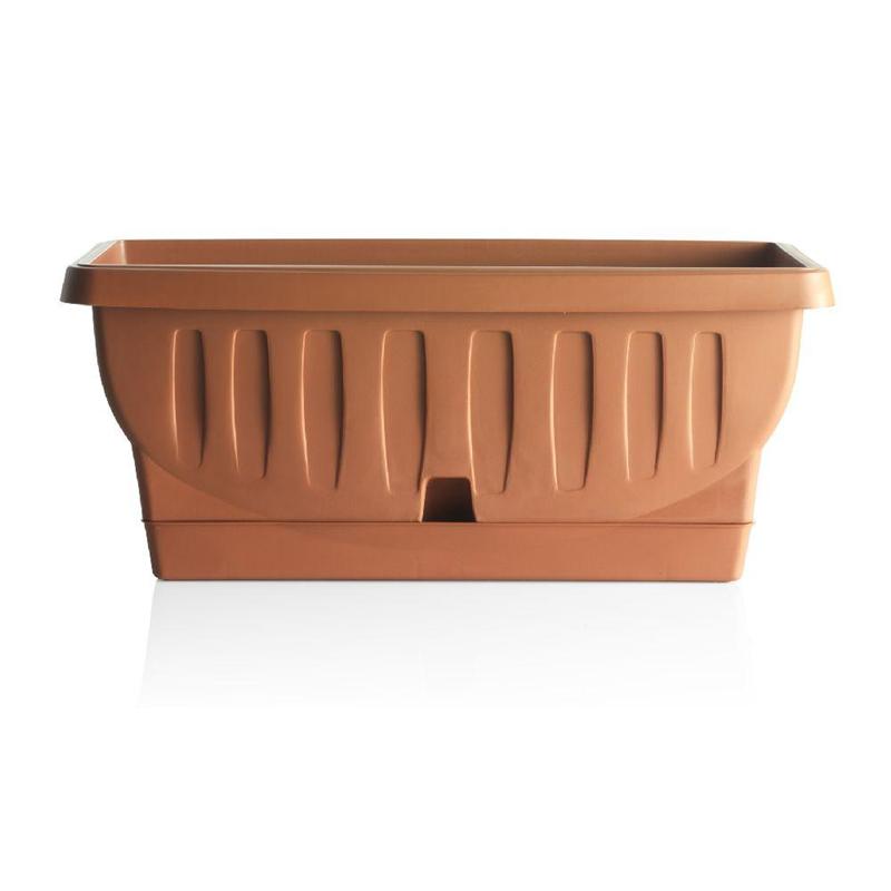 Balcony box Natura with saucer