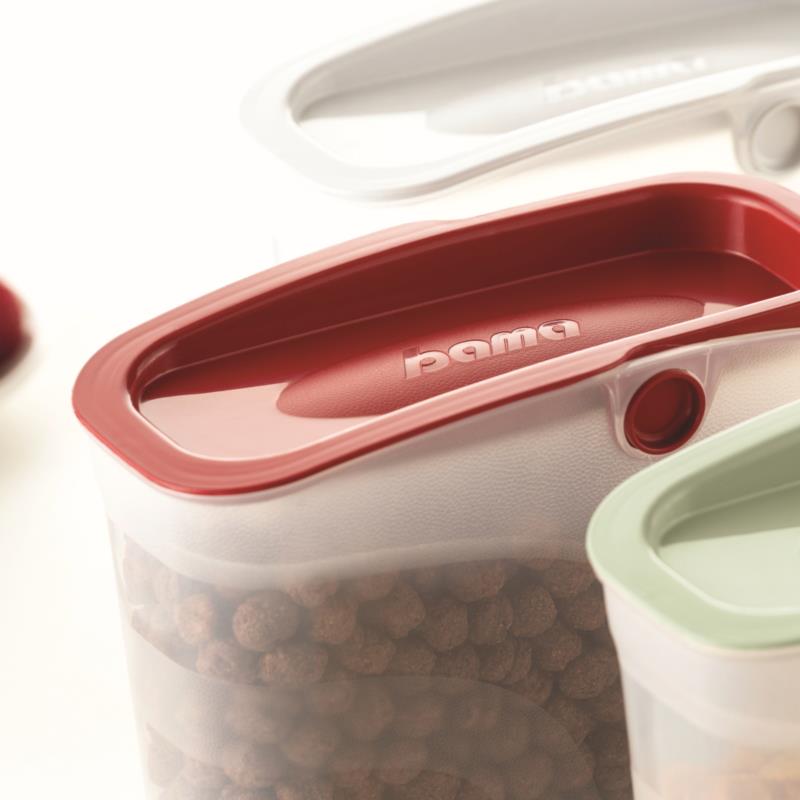 Set contenitori pasta/cereali Tupperware originali coperchio rosso