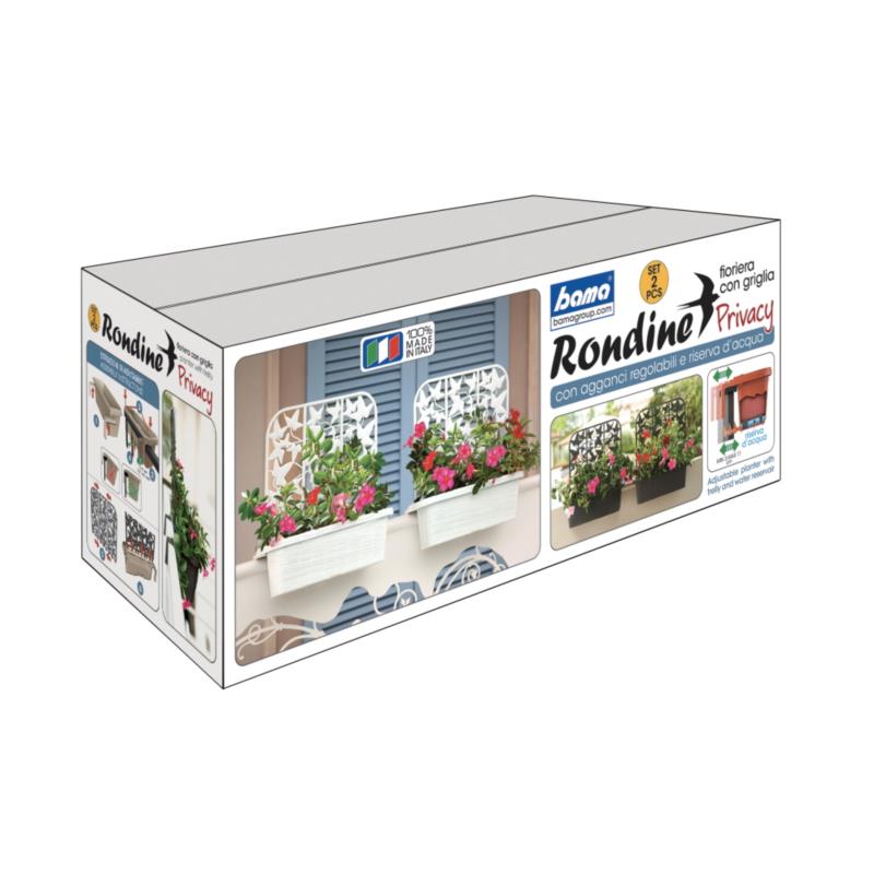 Fioriera Balcone Balconiere 60cm In Plastica Regolabile Rondine Salvia  Paglia | LGV Shopping