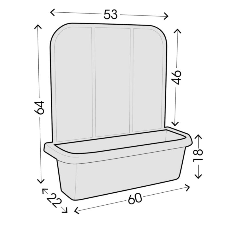 RONDINE PRIVACY FLOWER BOX SET 2PCS