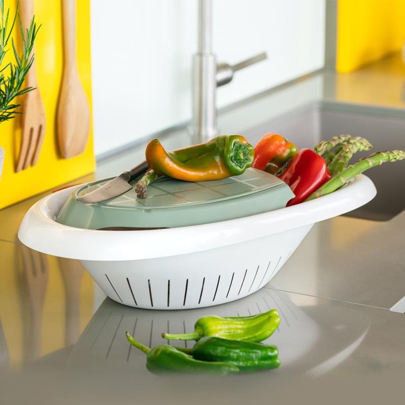 FOLIA COLANDER WITH CHOPPING BOARD