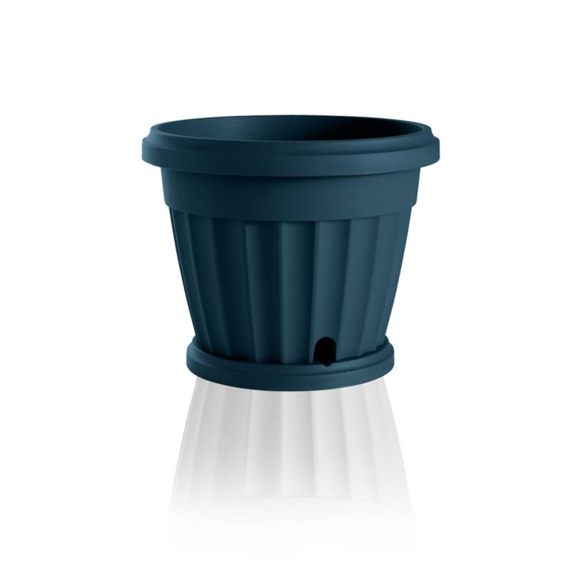 IRIS POT WITH SAUCER
