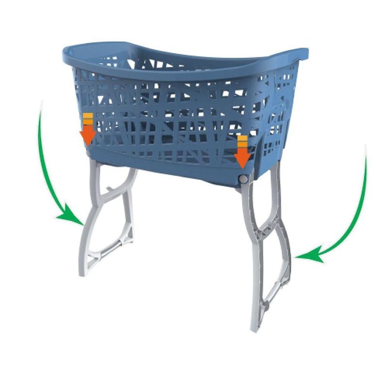 STAND UP LAUNDRY BASKET WITH LEGS