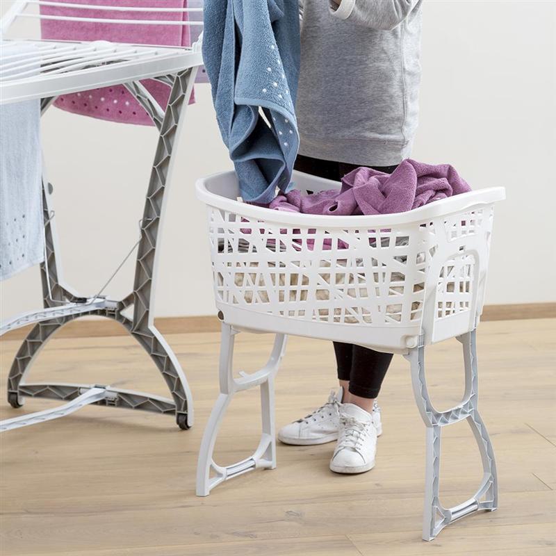  STAND  UP LAUNDRY  BASKET  WITH LEGS Laundry  BamaGroup