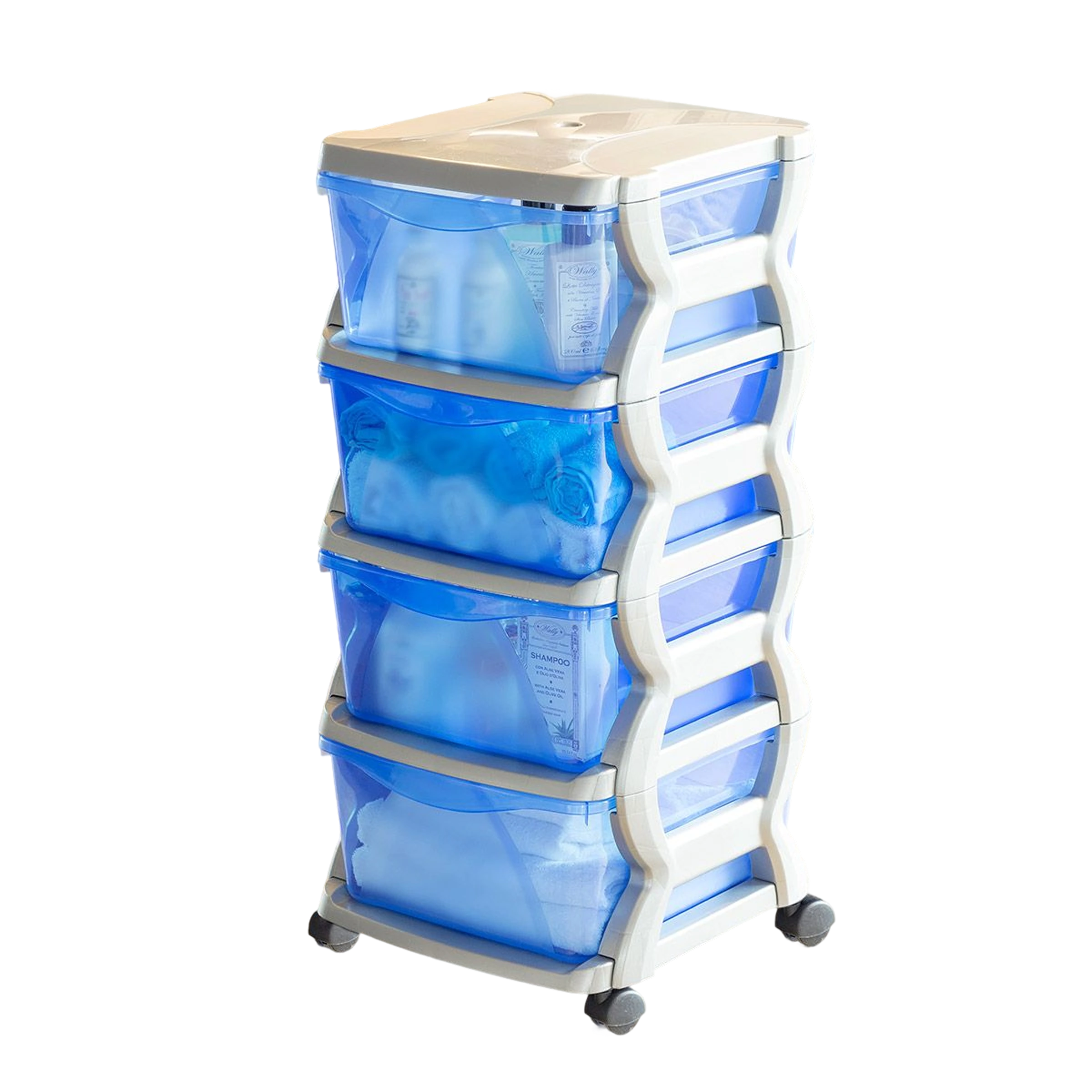 cassettiera in plastica insieme