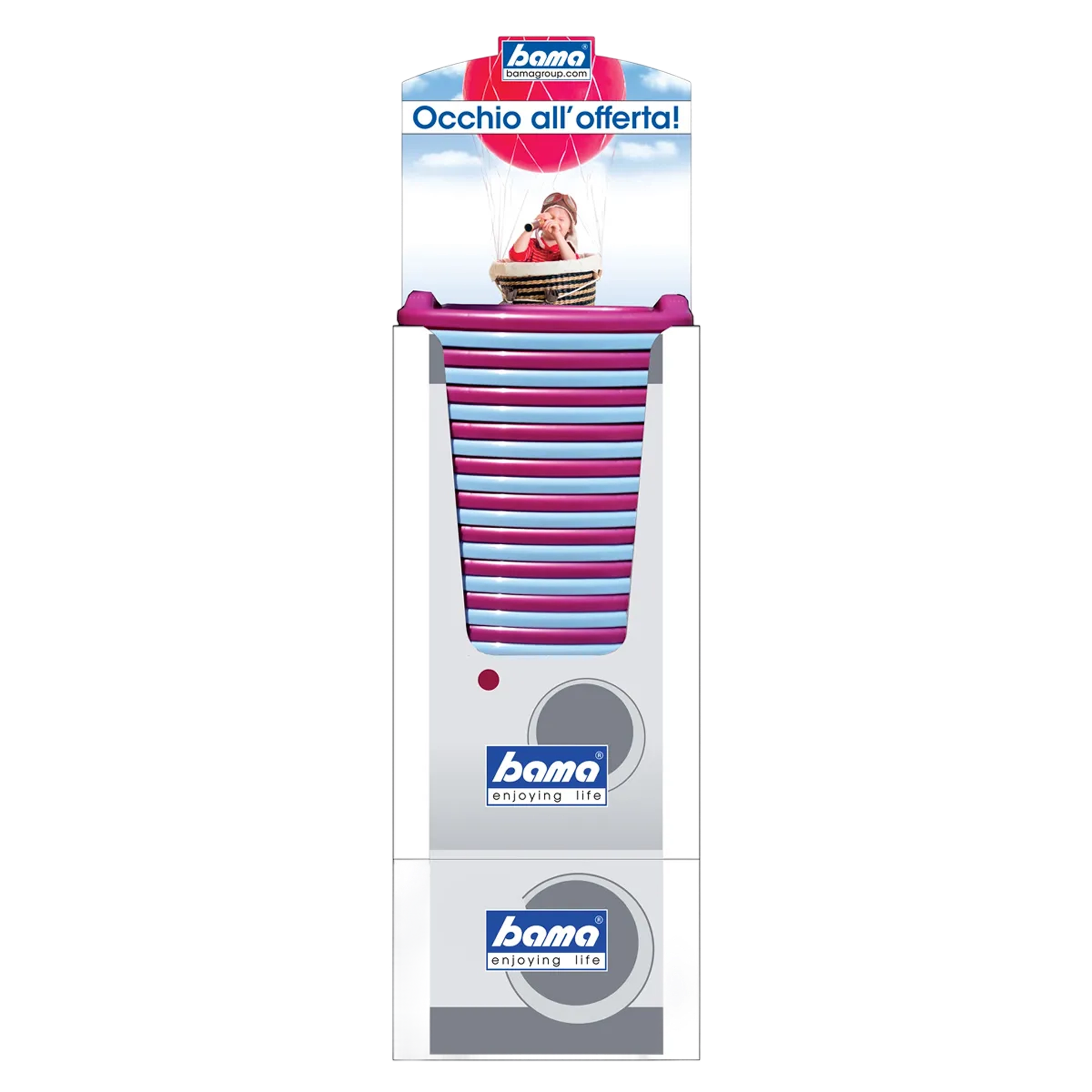 espositore bacinella pulizie rettangolare