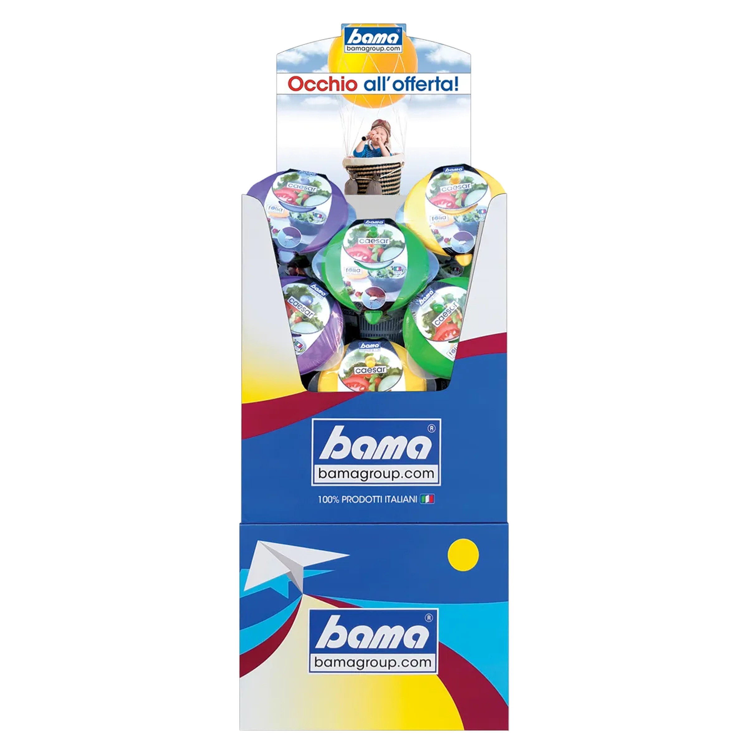 espositore centrifuga per insalata folia caesar