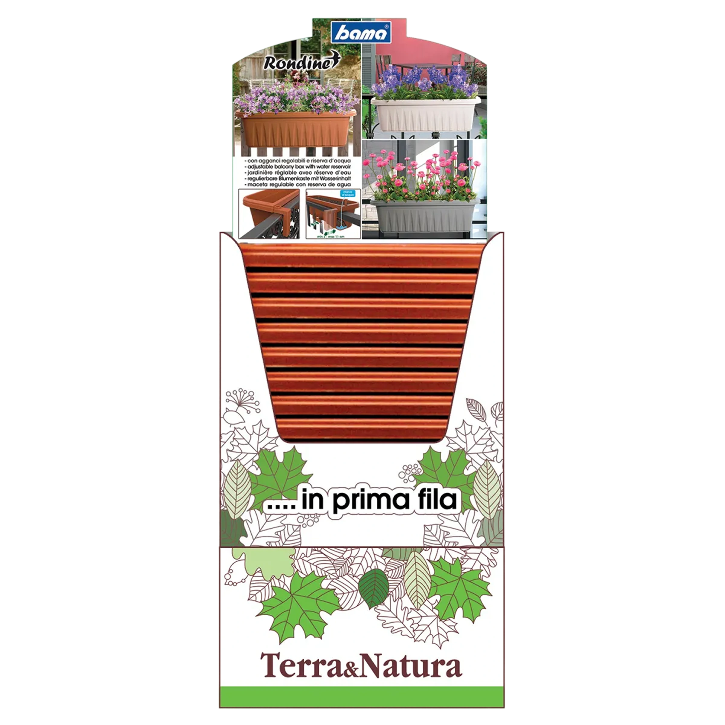 espositore fioriera balcone 50 cm