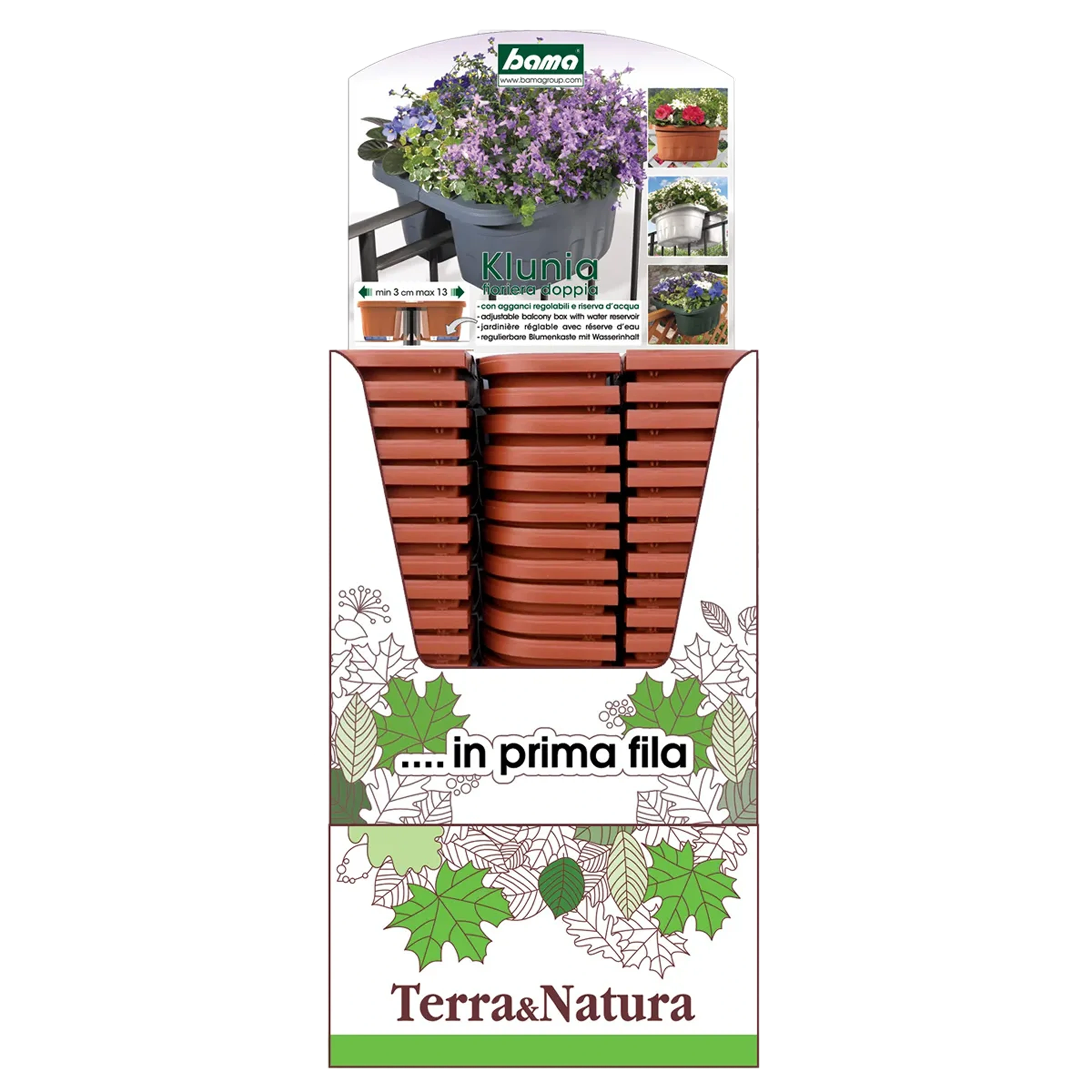 espositore fioriere doppie 40 cm