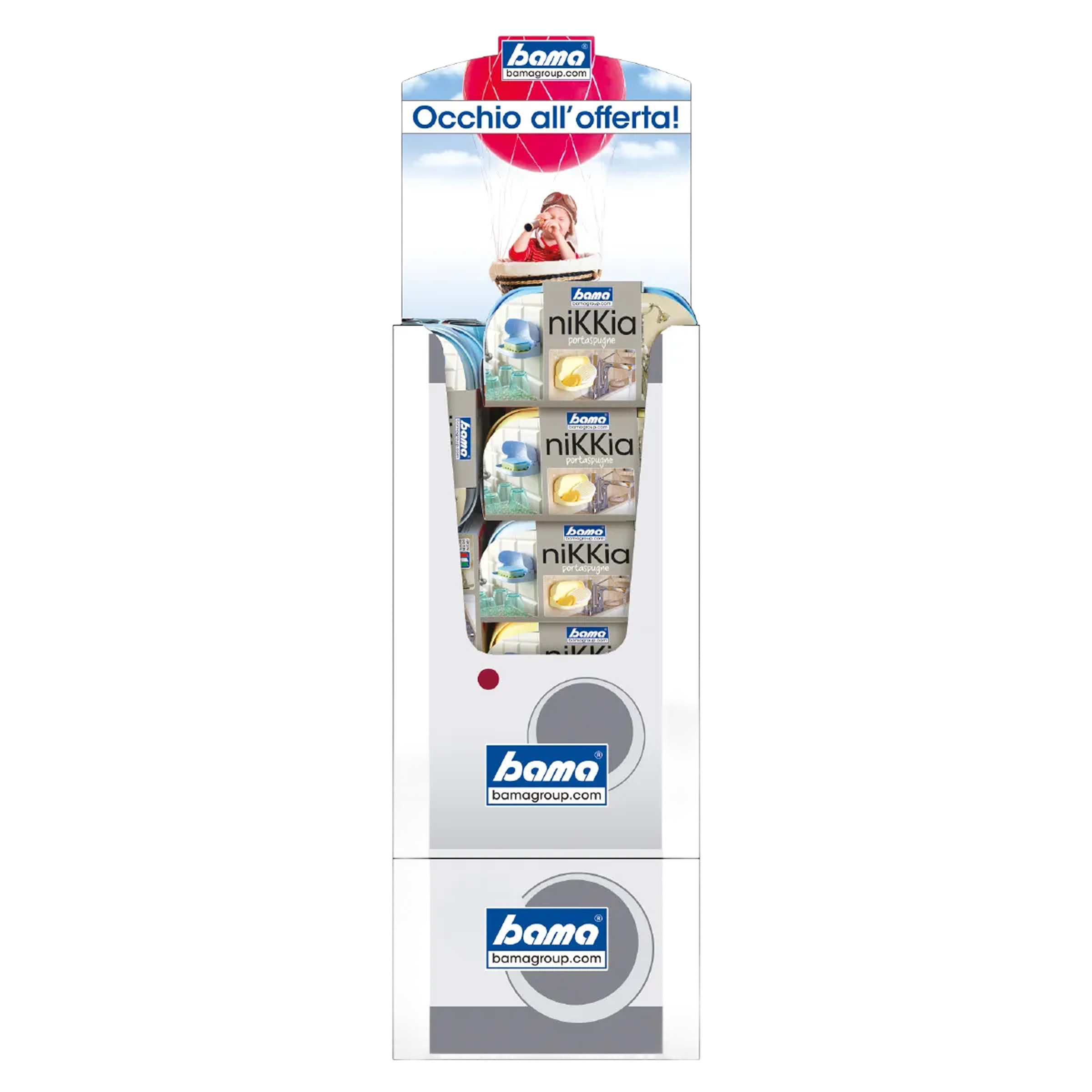 espositore porta spugne cucina bagno nikkia