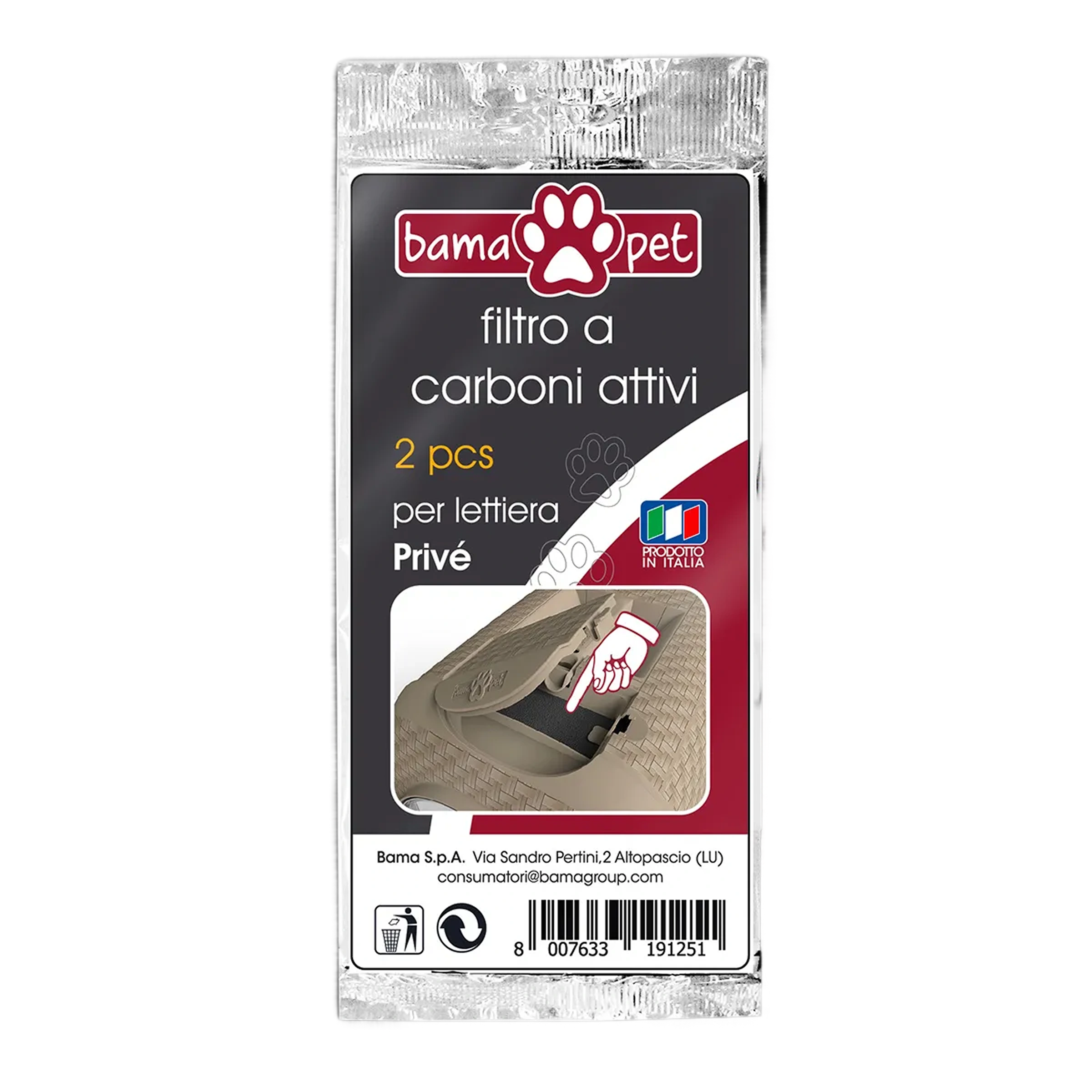 filtri lettiera gatto