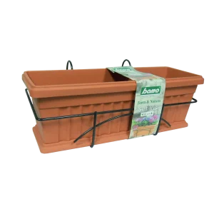 fioriera da balcone con supporto Iris