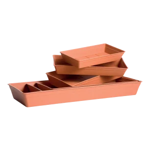 sottovasi rettangolari in plastica
